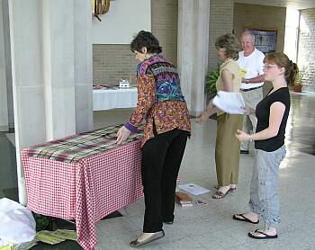 Setting up before mass